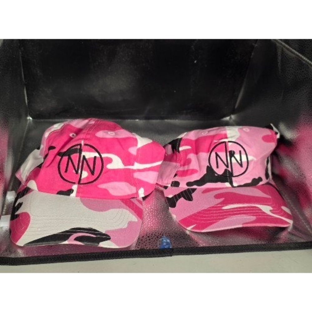 Newhattan Pink Camo Embroidered Lot NN Logo Baseball Caps Hat New With Tags